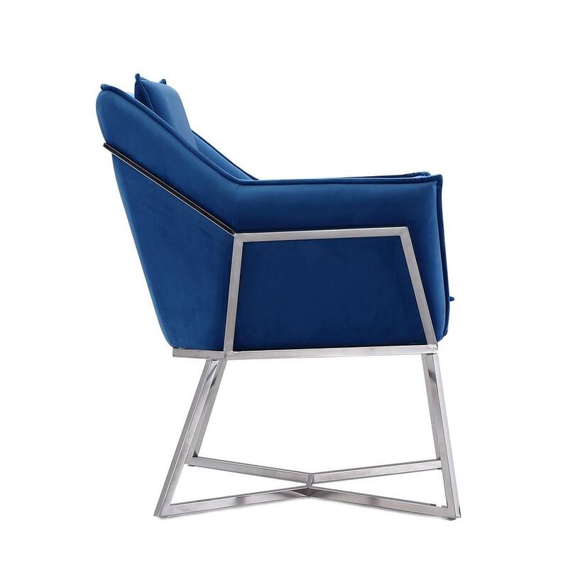 Origami Velvet Accent Chair