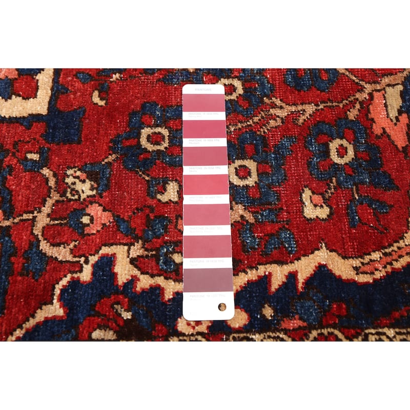 ECARPETGALLERY Hand-knotted Kayseri Vintage Red Wool Rug - 4'2 x 6'7