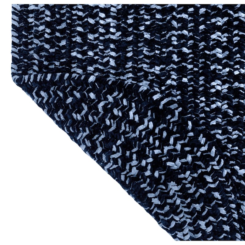 Better Trends Chenille Tweed & Solid Braid 100% Polyester Stain Resistant, Double Sided Reversible Indoor Area Rug