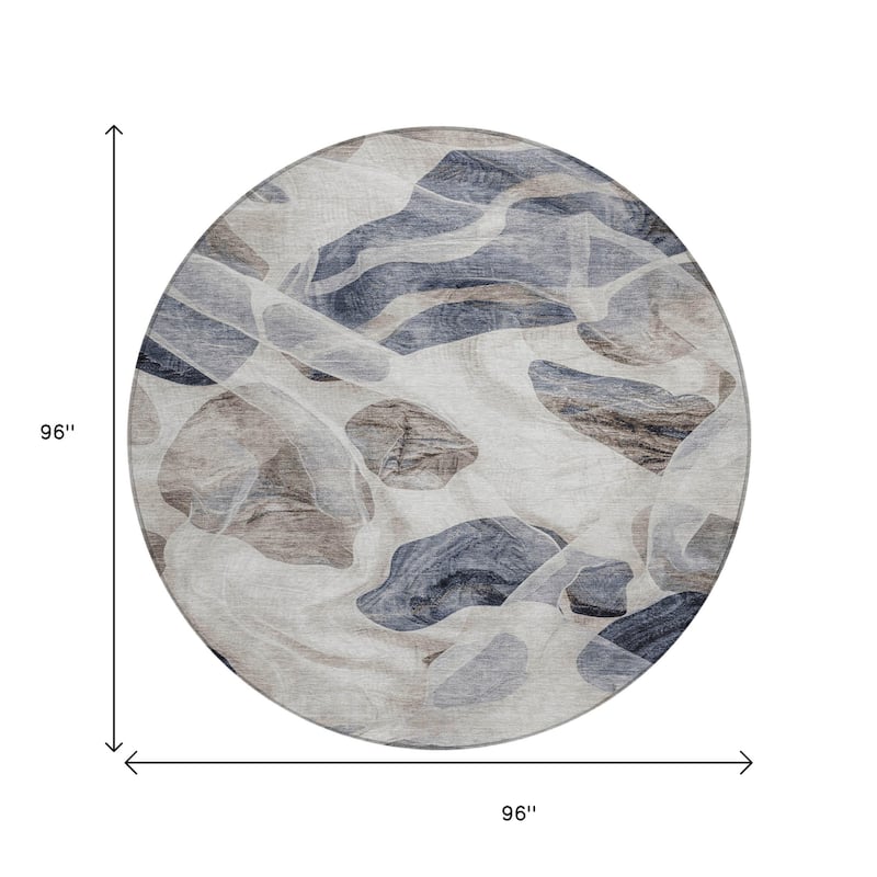 HomeRoots Abstract Transitional Rectangle Outdoor Rug