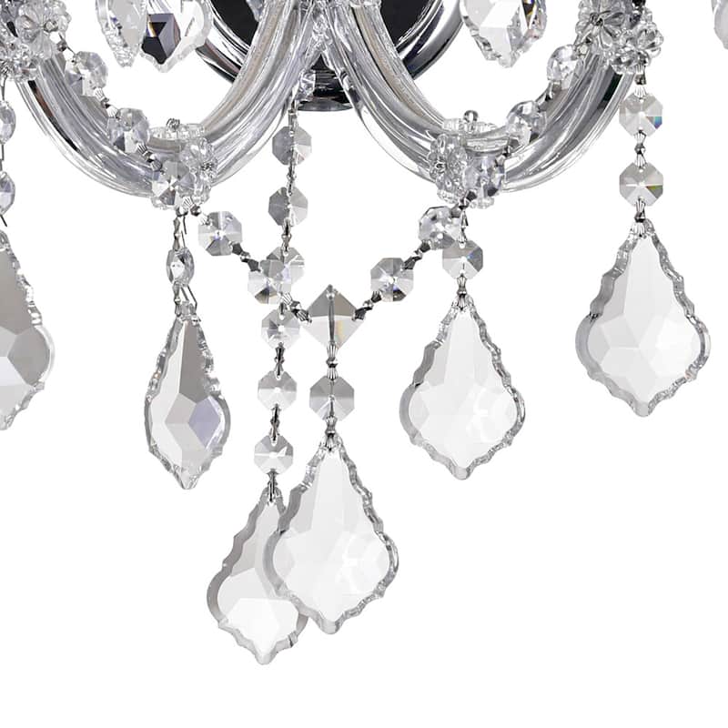 Maria Theresa 3 Light Wall Sconce With Chrome Finish