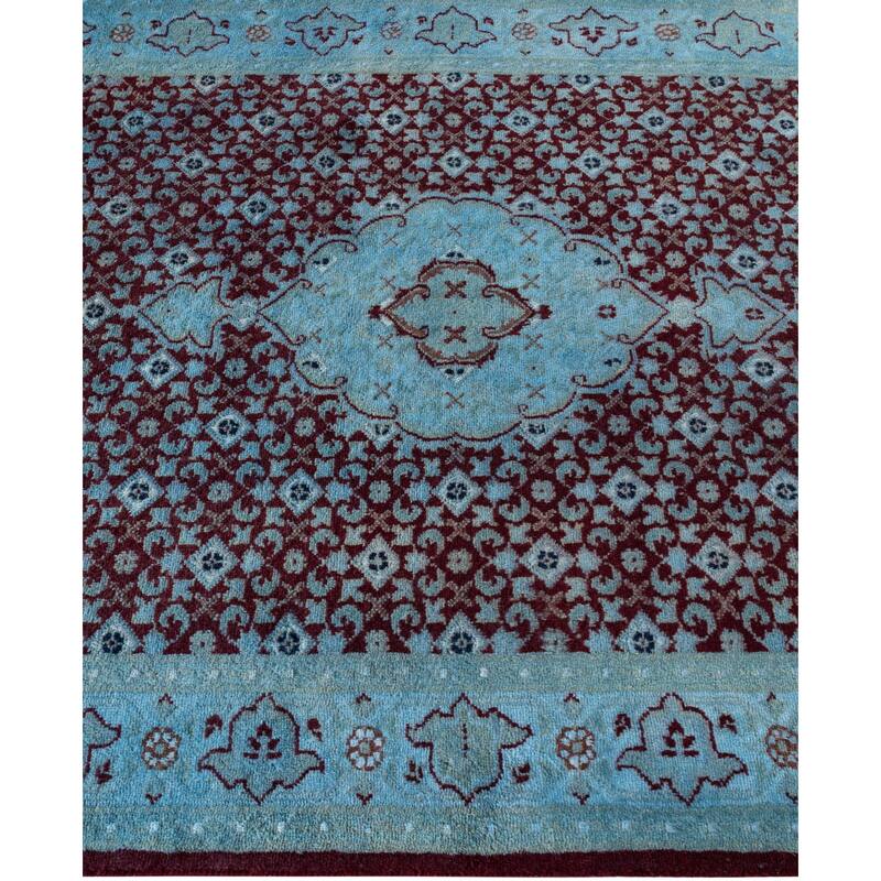 Overdyed One-of-a-Kind Hand-Knotted Area Rug - Red - 3' 3" x 5' 4"