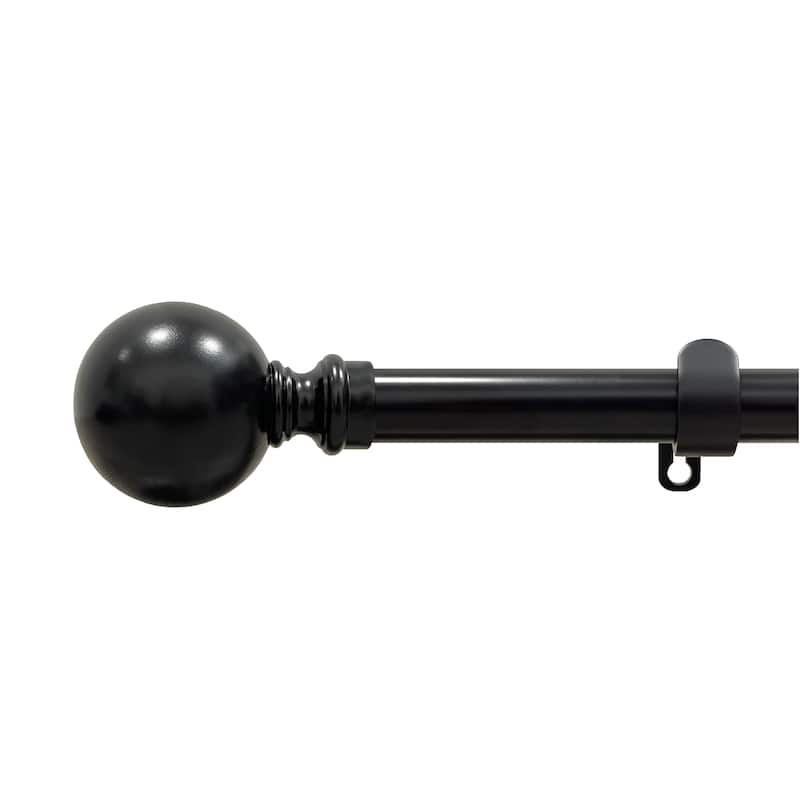 Buono II Morgan Black Decorative Rod & Finial 28-120