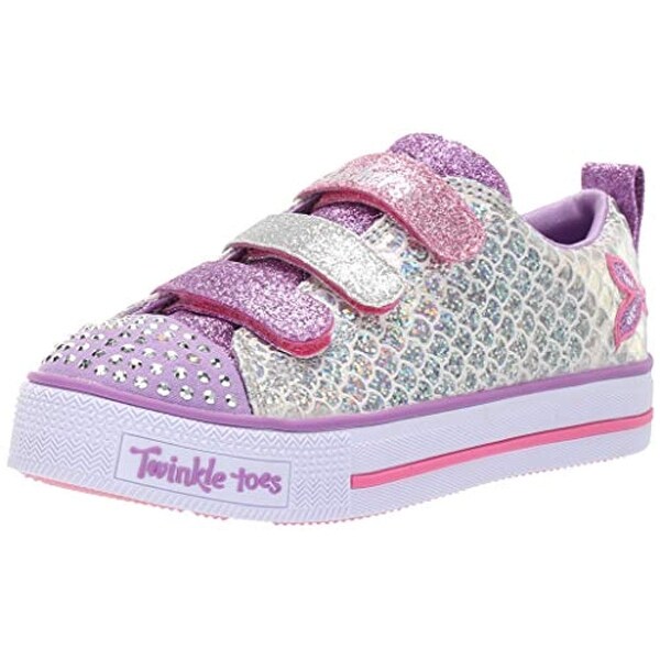 skechers kids silver