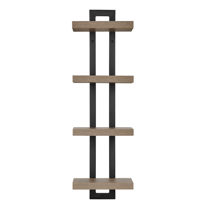 Danya B. 4-Tier Ladder Bracket Floating Wall Shelves