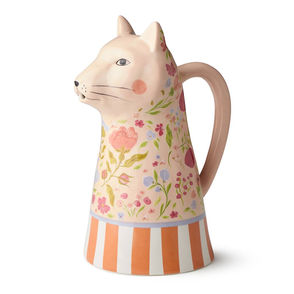 Certified International Menagerie 64 oz. 3-D Pitcher - 8.25"L x 6.00"W x 11.25"H