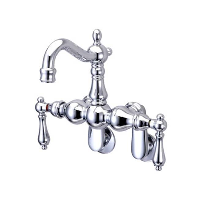 Kingston Brass Vintage Wall Mounted Clawfoot Tub Filler with Metal