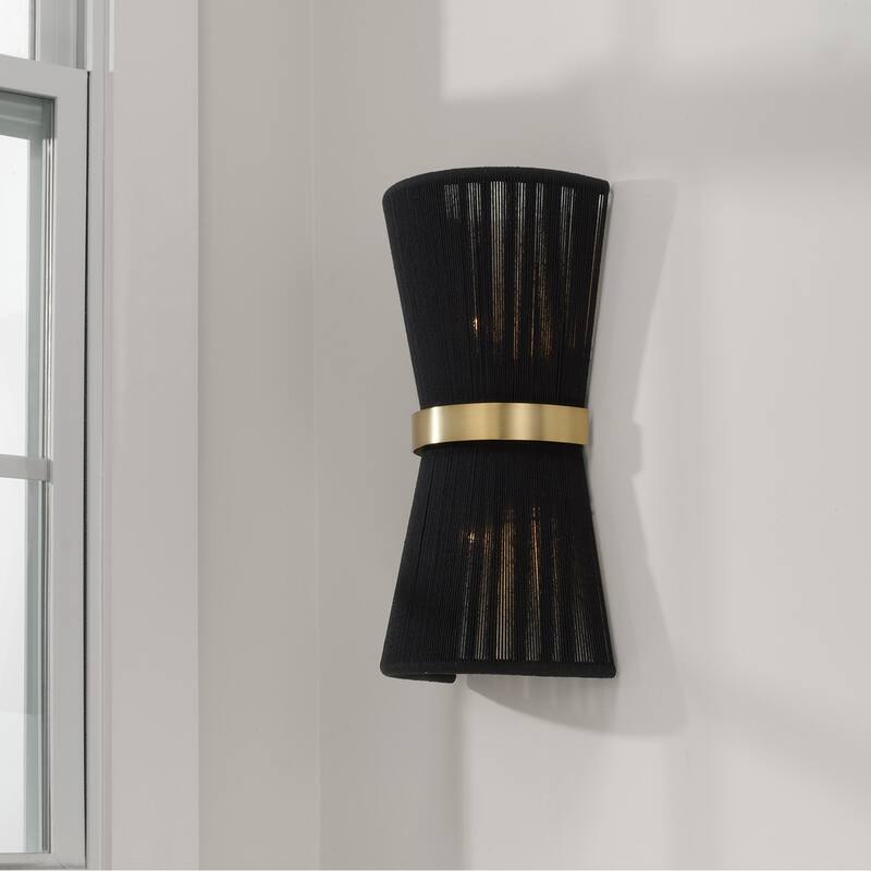 Cecilia 2-Light Sconce - 8.75"W x 16"H x 5"E