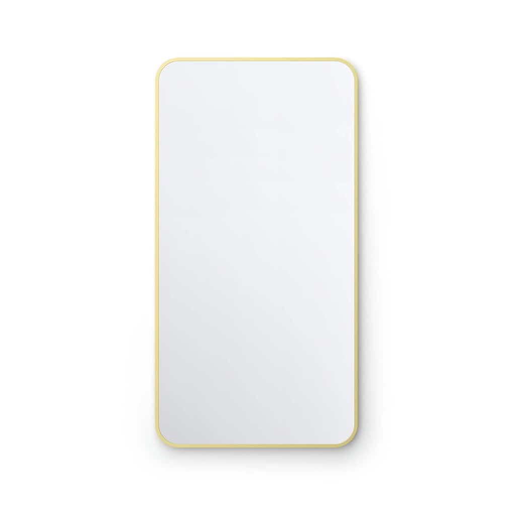 18 x 36 Inch Shatterproof Wall Mount Metal Frame Mirror