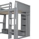 preview thumbnail 24 of 24, Twin/Full Size Gaming Loft Bed with Desk, Multi-functional Teens Kids Bed Frame with Cabinets, LED Light and Clothes Rack