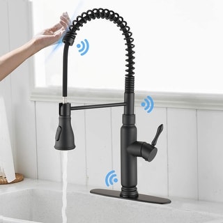 Touch Kitchen Sink Faucet With Pull Down Sprayer One Hole ...