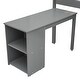 preview thumbnail 47 of 49, Low Study Twin Loft Bed with Cabinet and Rolling Portable Desk, White