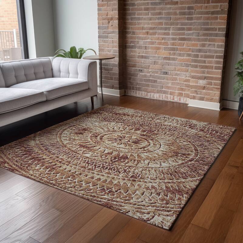 Premium Washable Super Soft Boho Medallion Mayfield Rug