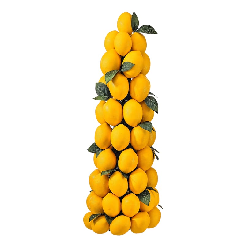24" Lemon Topiary Cone Tree