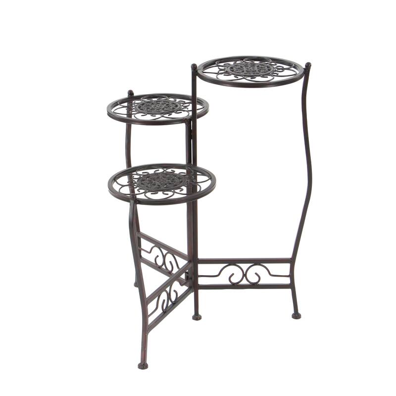 Metal Indoor Outdoor 3 Tier Floral Plantstand