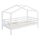 preview thumbnail 25 of 46, Twin Over Twin Bunk Bed with Roof, Slide & Ladder, Playhouse-Inspired Design, Safe & Fun, Multiple Installation Options, Grey