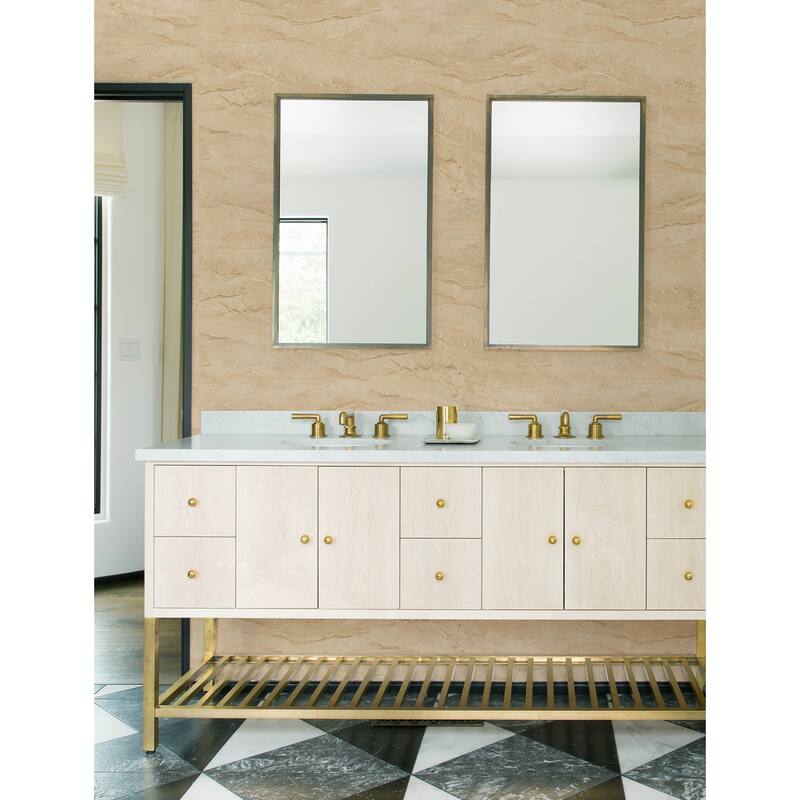 Chesapeake Morgana Light Brown Stone Wallpaper