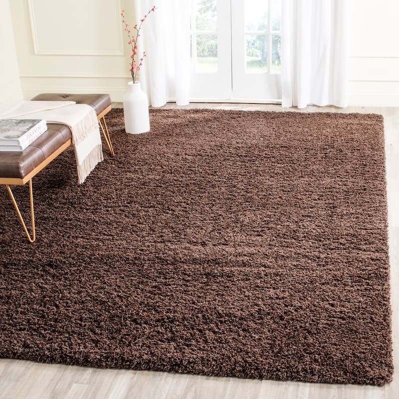 SAFAVIEH Laguna Shag Verdiana Solid 2-inch Thick Rug