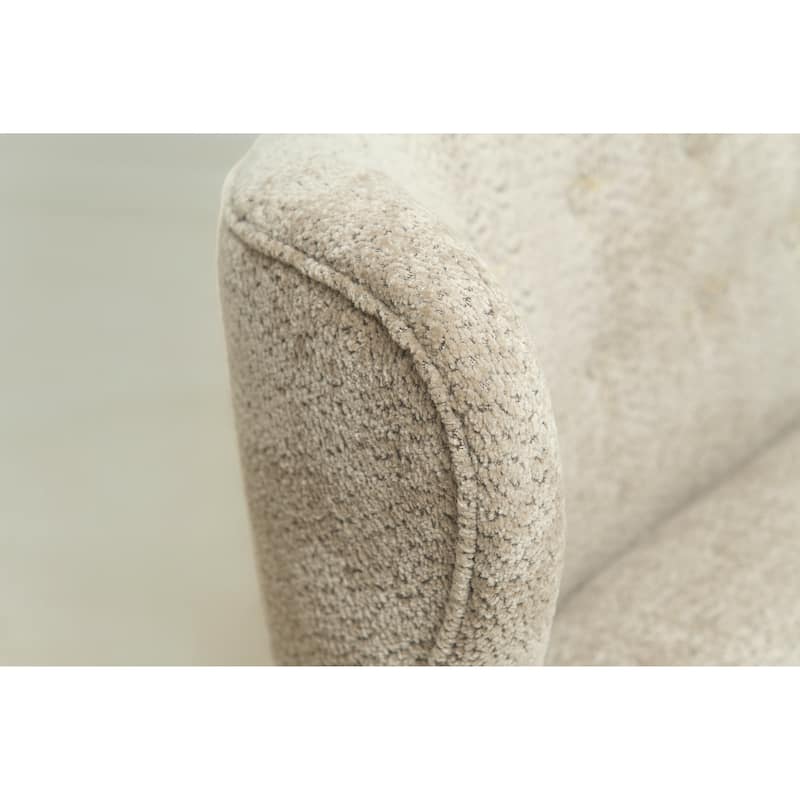 Christopher Knight Home - Chenille Upholstered Loveseat Sofa with Curved Backrest 57.9" Accent Sofa