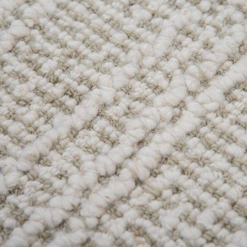 Alora Decor Lofton Geometric Stripe Textured Modern Wool Rug