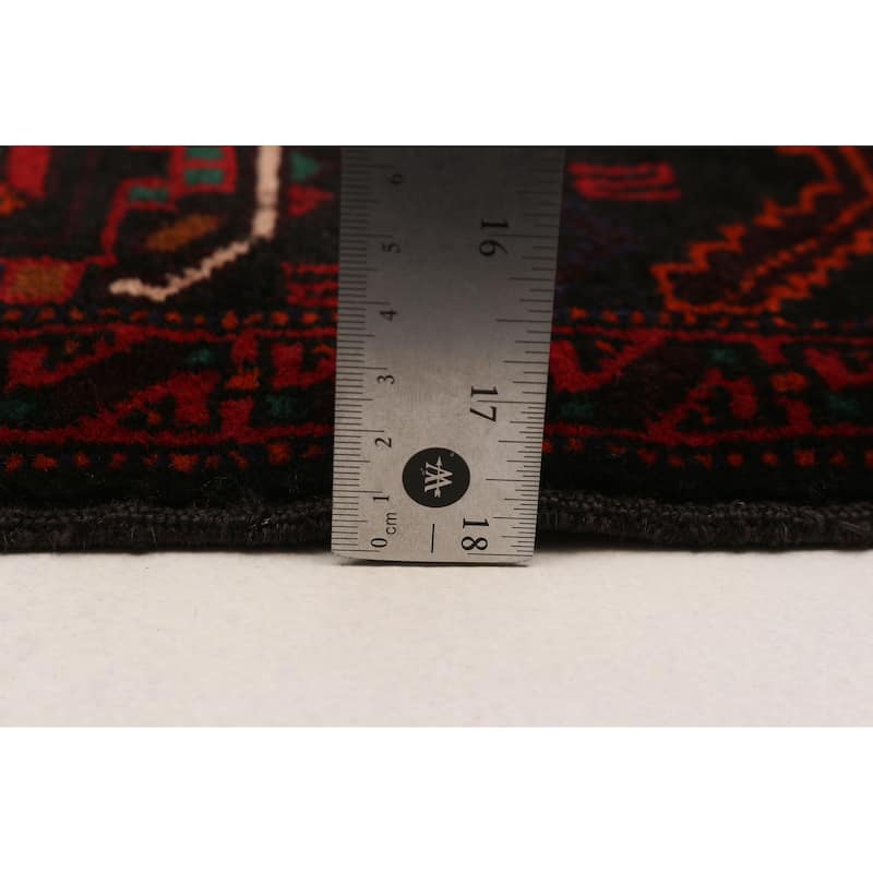 Teimani Black Rug 4'1" x 6'11" - 4'1 x 6'11