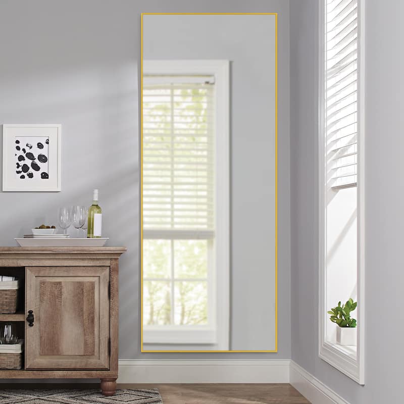Framed Floor Mirror Standing Holder Full Length Mirrors