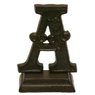 Iron Ornate Standing Monogram Letter A Tabletop Figurine 5 Inches ...
