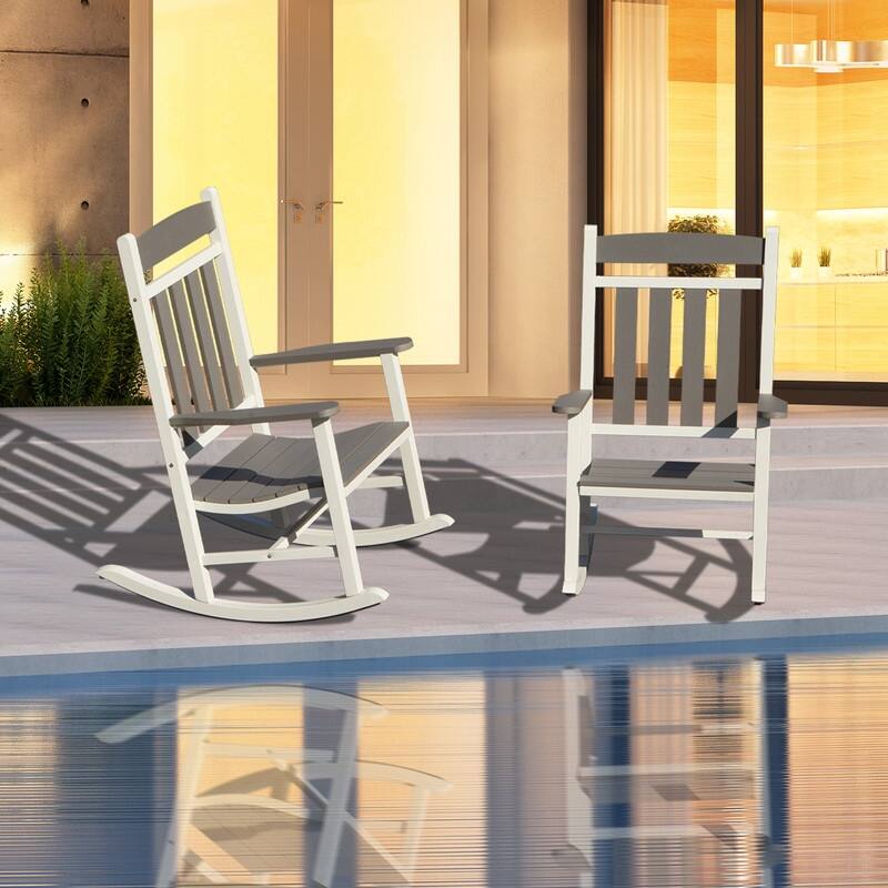 Domi Outdoor Rocking Chair Set – High Back, Weather-Resistant Porch Rockers for Patio