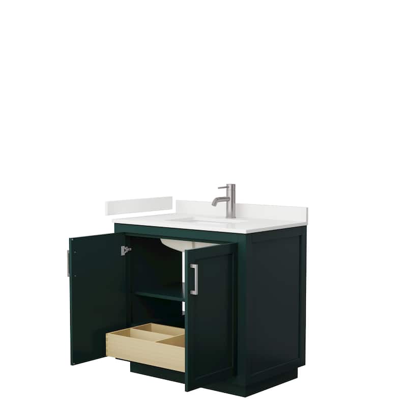 Miranda 36-inch Single Vanity, Quartz Top