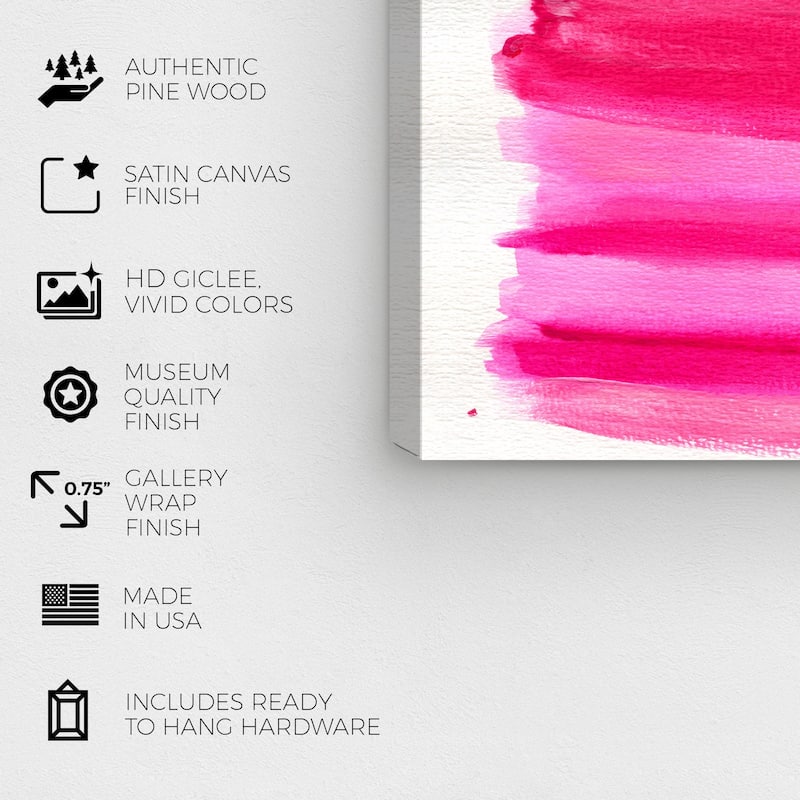 Wynwood Studio Abstract Melted Chewy Sweets Pink and Modern & Contemporary Wall Art Canvas Print