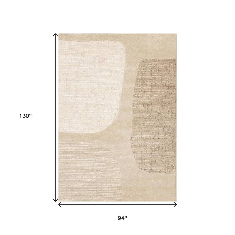 HomeRoots Abstract Modern Rectangle Area Rug