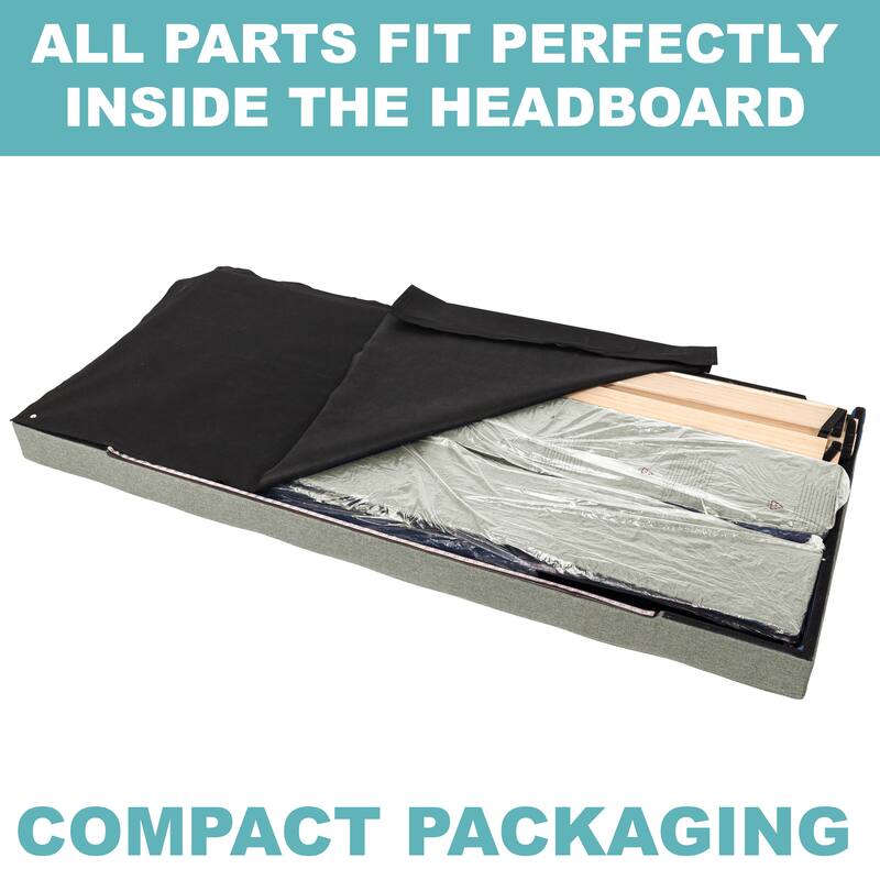 Madison Upholstered LED-lit Platform Bed Frame