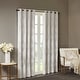 SunSmart Abel Ogee Knitted Jacquard Total Blackout Curtain Panel - On ...