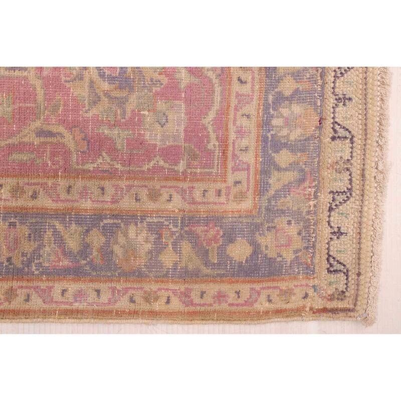 ECARPETGALLERY Hand-knotted Antalya Vintage Light Brown Wool Rug - 6'7 x 9'8