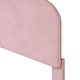preview thumbnail 27 of 25, Twin Size Velvet Upholstered Platform Bed, Cloud Shape Headboard,Footboard, Side board