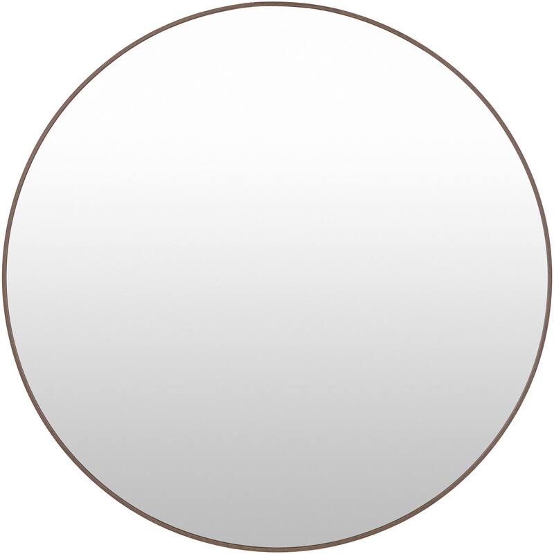 Livabliss Aranya Modern Aluminum Round Circle Accent Mirror