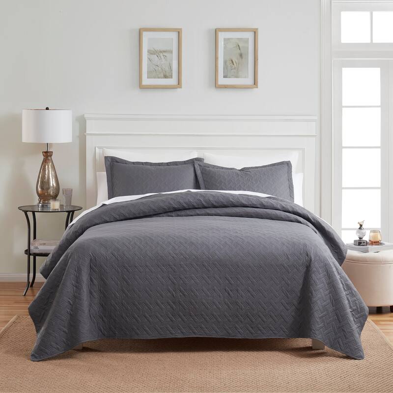 Dan River 2 Piece Basket Pinsonic Quilt Set