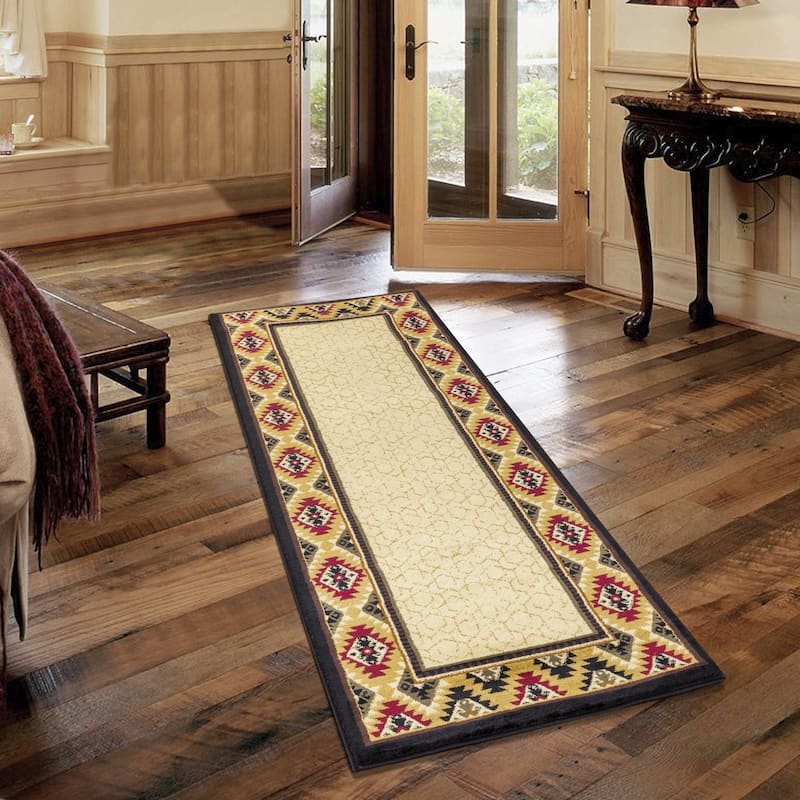 Tribes GC_YLS4007 Cream Southwest Area Rug
