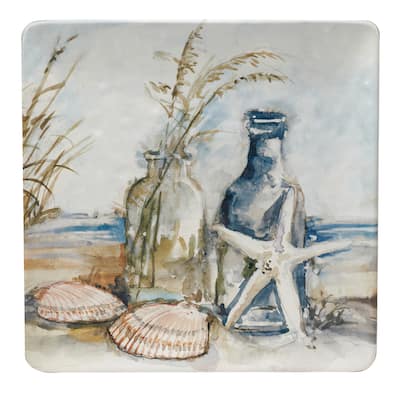 Certified International Coastal Landscape Square Platter 12.5" - 12.5" x 12.5"