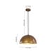 preview thumbnail 170 of 177, Industrial Oversized Metal Dome Pendant Light - Modern Farmhouse