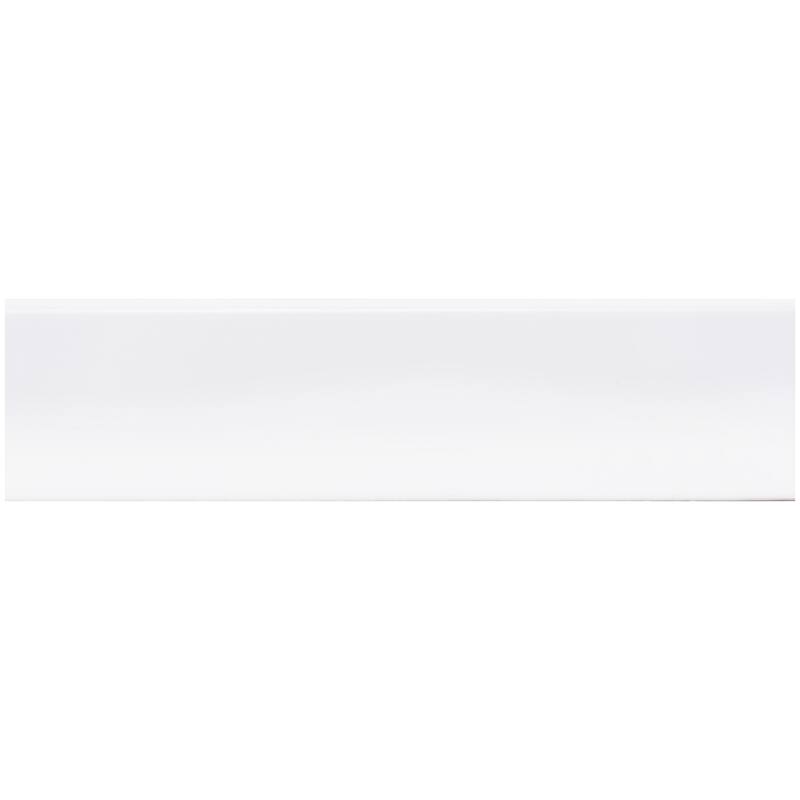 The Tile Life Fresno 3x12 White Ceramic Bullnose Wall Tile - 3 x 12 - 1 Piece