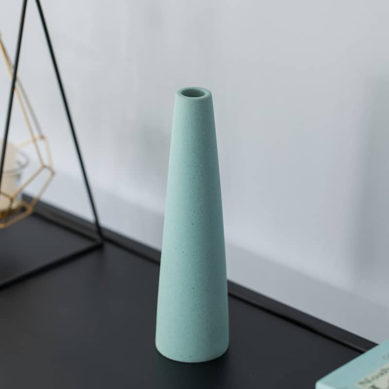 Uniquewise 8-Inch Slim Cone Ceramic Vase