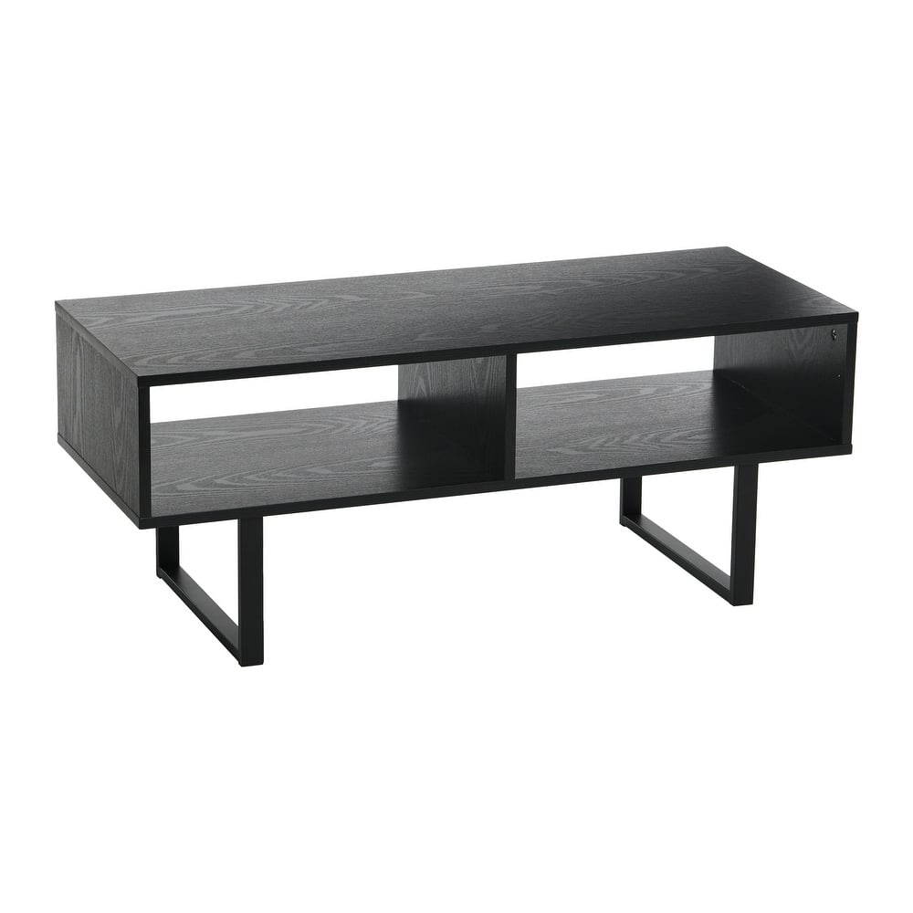Household Essentials Rectangular TV Stand Coffee Table and Storage - 15.8"L x 39.4"W x 15.8"H