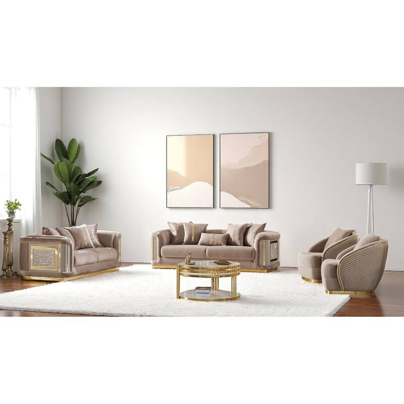 Eze 4-piece Living room Set 1 Sofa & 1 Loveseat & 2 Chair