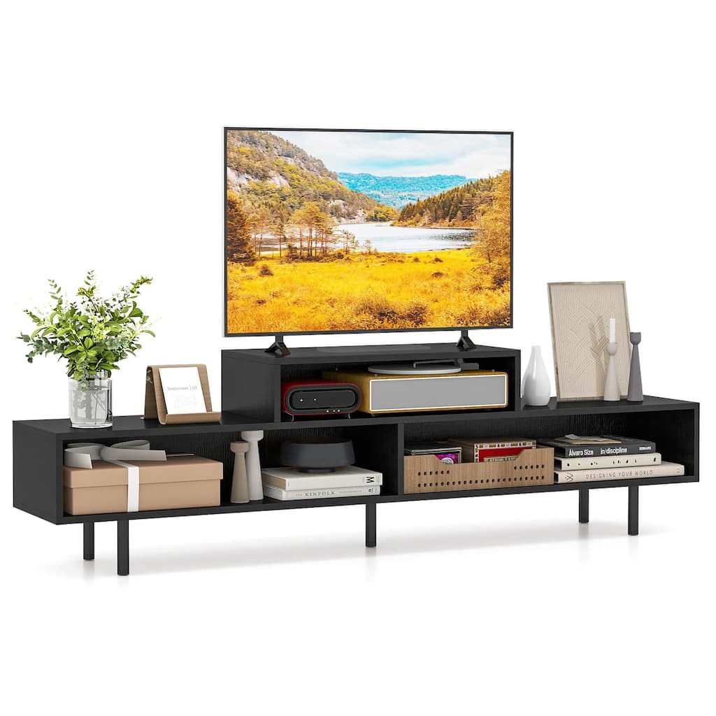 Costway 3 Cubby TV Stand for TVs up to 70" Entertainment Center Media - See Details