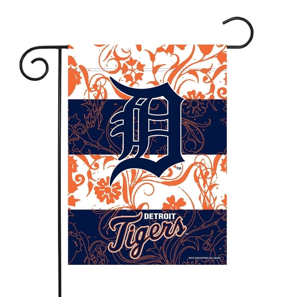 18" x 13" Orange and White MLB Detroit Tigers Outdoor Garden Flag - N/A