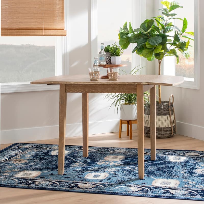Piedmonth Solid Wood Square Drop Leaf Dining Table - Grey Wash