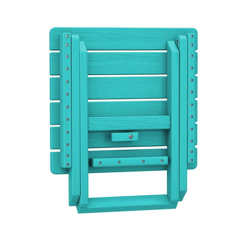Outdoor Patio HDPE Foldable Side Table, Waterproof & Weather Resistant