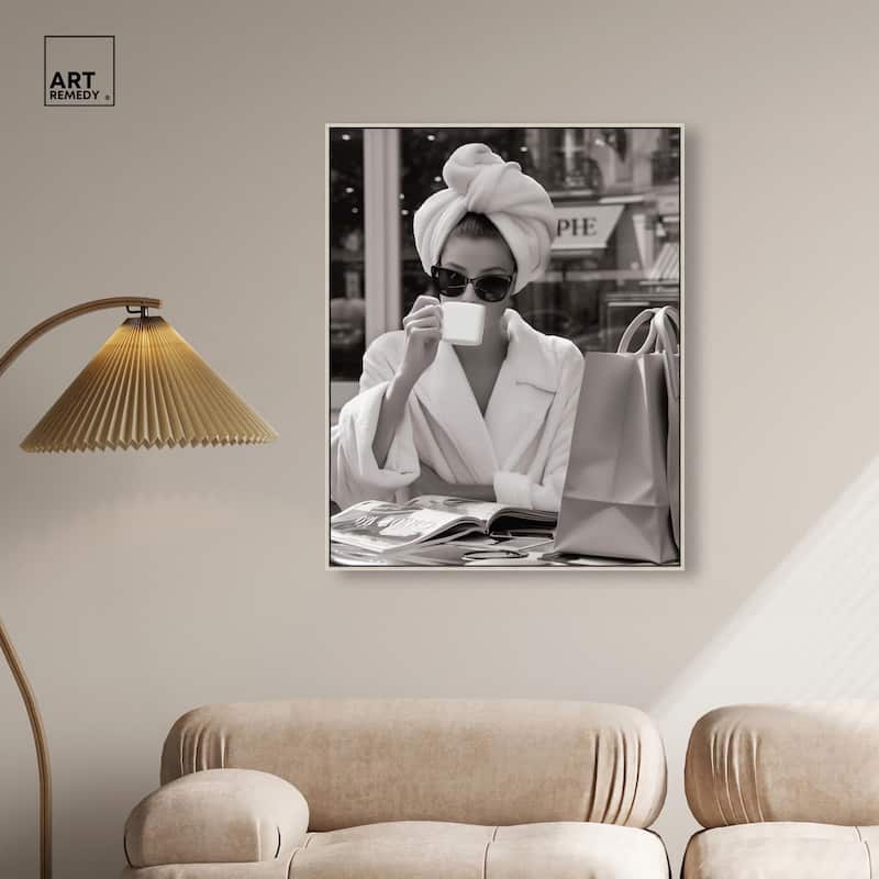 Early Morning Coffee Canvas by Art Remedy