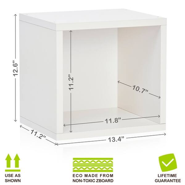 WAY BASICS Storage Cube Shelf - White